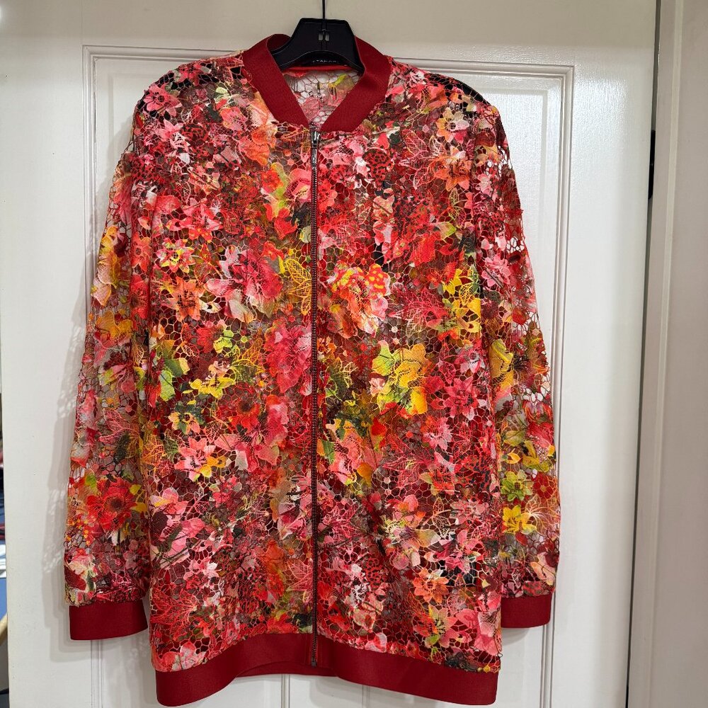 SALE NEW with Tags Beautiful Tahari Floral Lacey Jacket sz S (will fit a M)